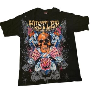 HUSTLER‎ Mens Black T-Shirt - Size XXL